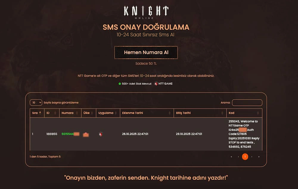Knight Online Onay