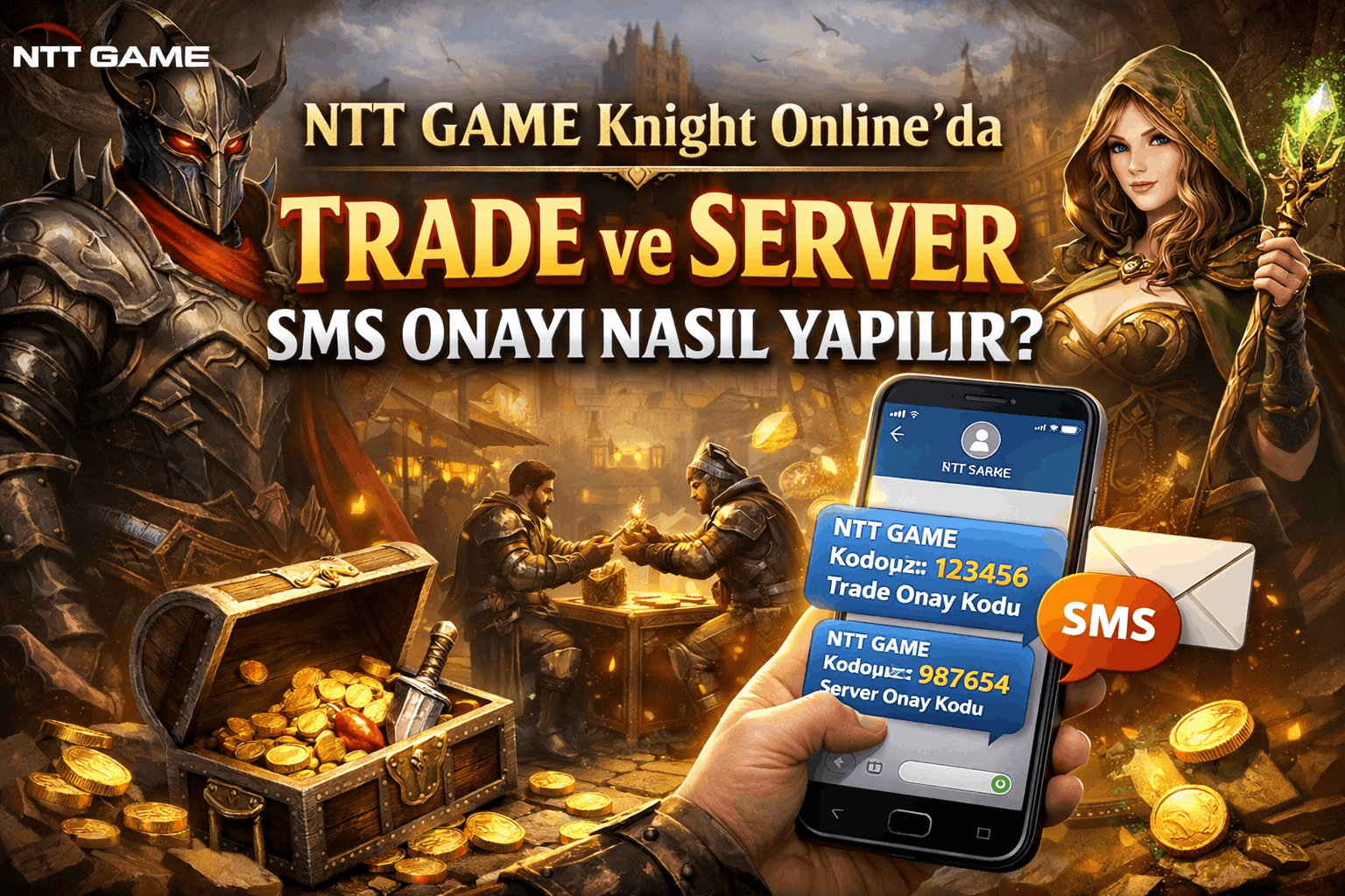 NTT Game Knight Online’da Trade SMS Onayı Nasıl Yapılır?